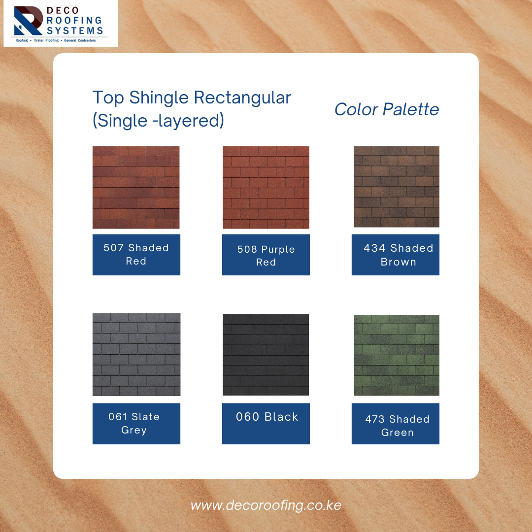 Deco Asphalt Shingles Color Palette 1