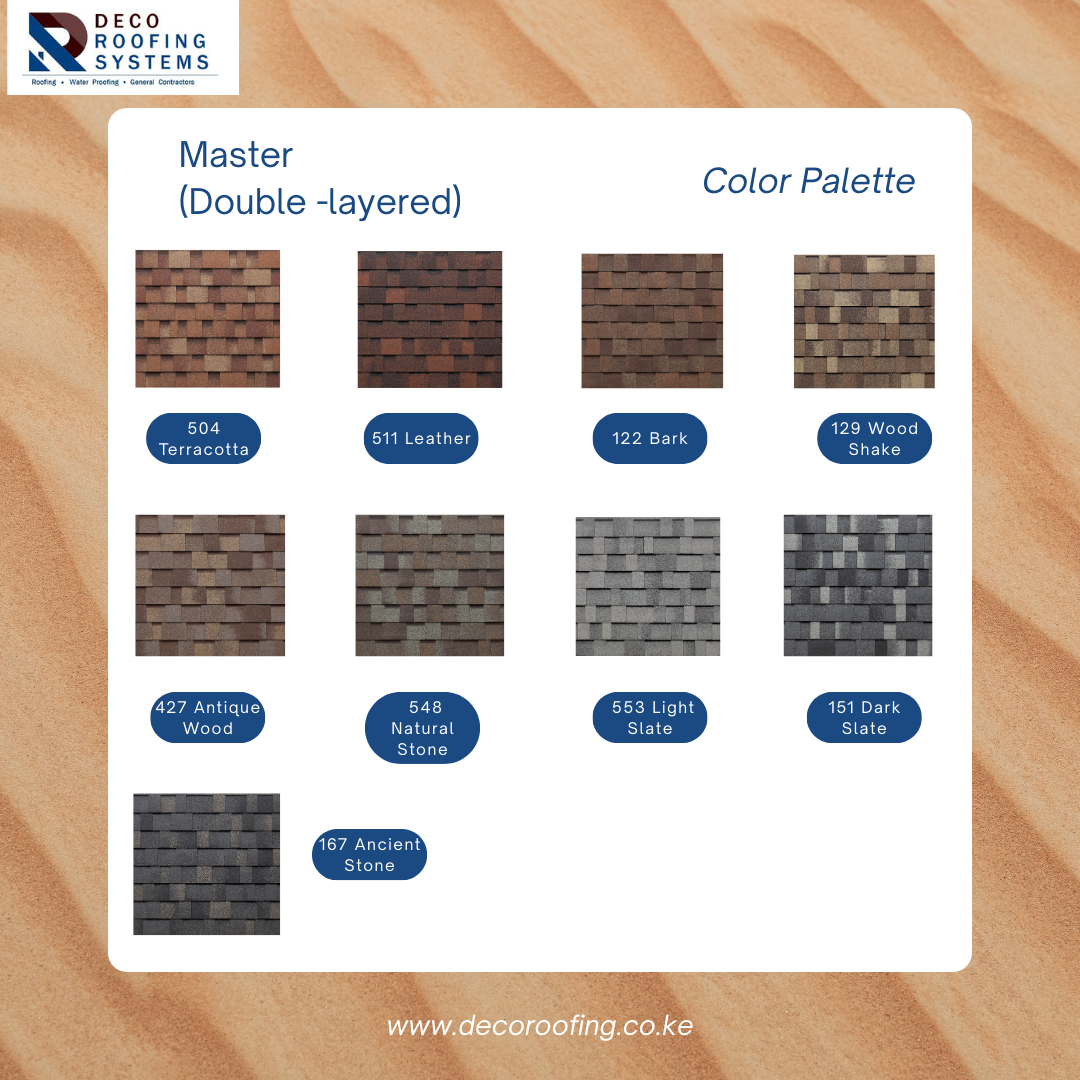 Deco Asphalt Shingles Color Palette 3